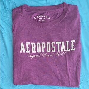 Aeropostale Purple Crew Neck T-Shirt